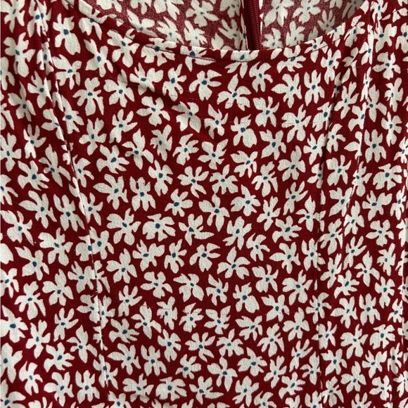 Reformation Noha Floral Mini Dress Red - Picture 8 of 11